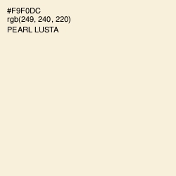 #F9F0DC - Pearl Lusta Color Image